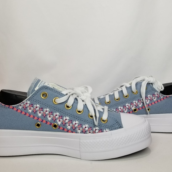 Converse Women's CTAS Lift Free Spirit Floral Limited Edition  8.5 A12051C NWT - Picture 3 of 9
